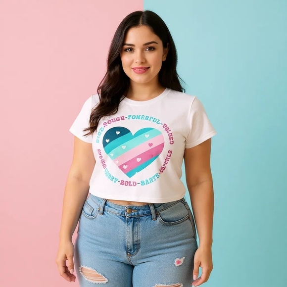 Transgender Trans Pride Cropped T-Shirt - Picture 7 of 12